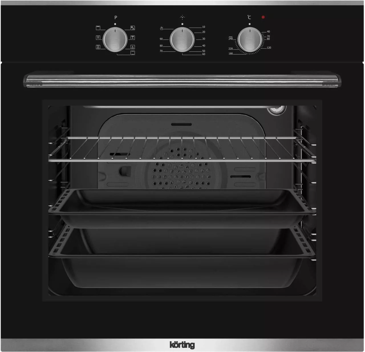 Электрический духовой шкаф Korting OKB 370 CMX RU, черный