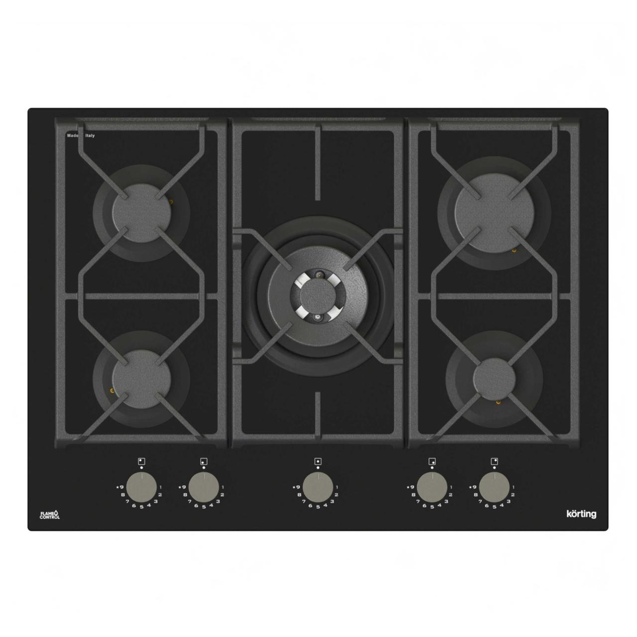 Газовая стеклянная варочная панель Korting HGG 7987 CTN FLC RU